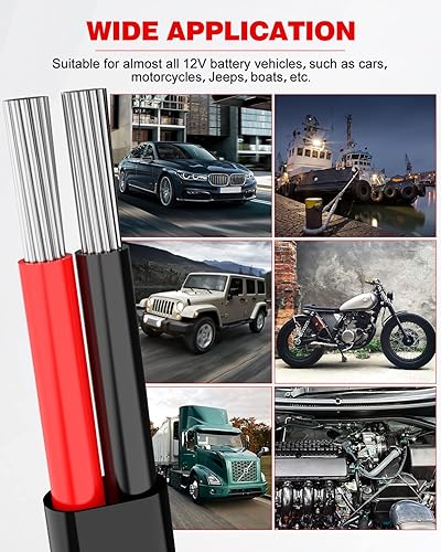 Miniatura 6 de NAOEVO Cable eléctrico de calibre 18, 2 conductores, cable de PVC trenzado de 18 AWG, bajo voltaje de 12 Vcobre estañadocable flexible para cableado