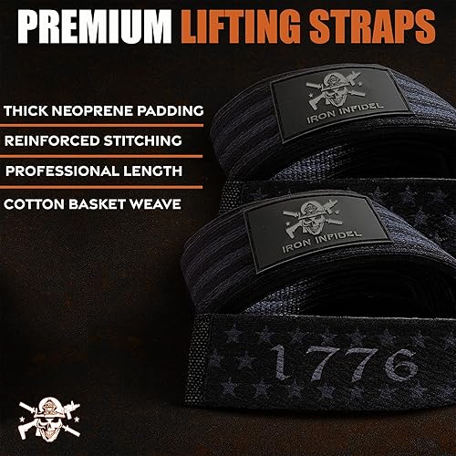 Miniatura 2 de Iron Infidel Correas de levantamiento de pesas  Correas de muñeca para levantamiento de pesas, levantamiento de pesas, levantamiento de pesas,