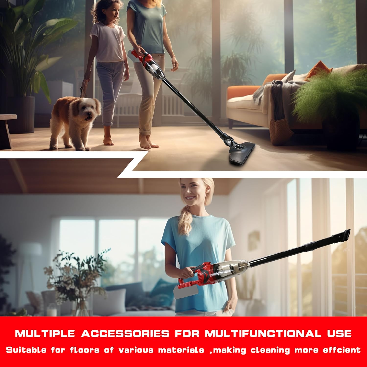 IRONFIST Cordless Vacuum Cleaner, 140W Handheld Cleaner Portable Compatible with Milwaukee M18 Batteries for Hard Floor Carpet Car Pet Hair Cleaning (Battery NOT Include) - Image 5