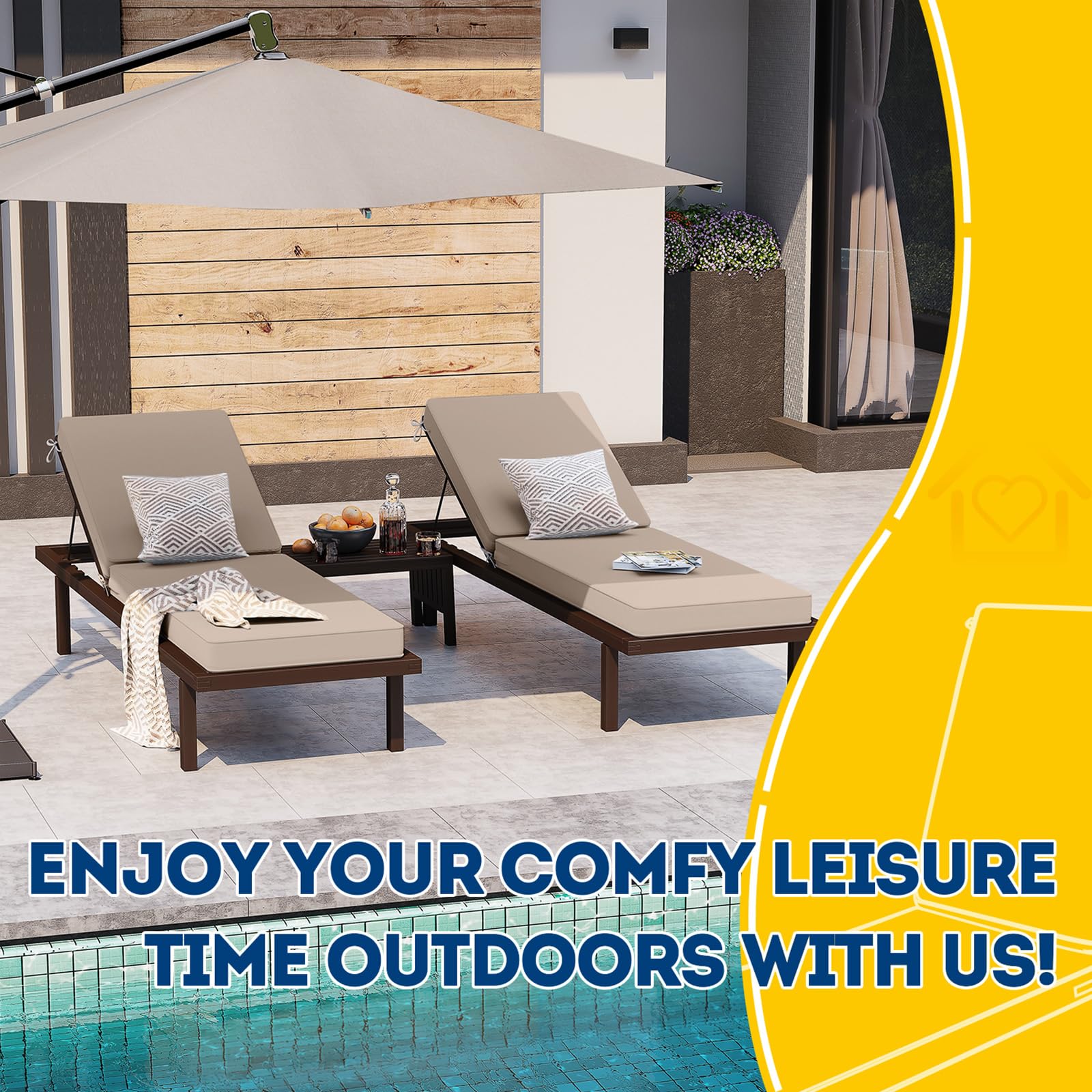 Pool Lounger Cushions 72