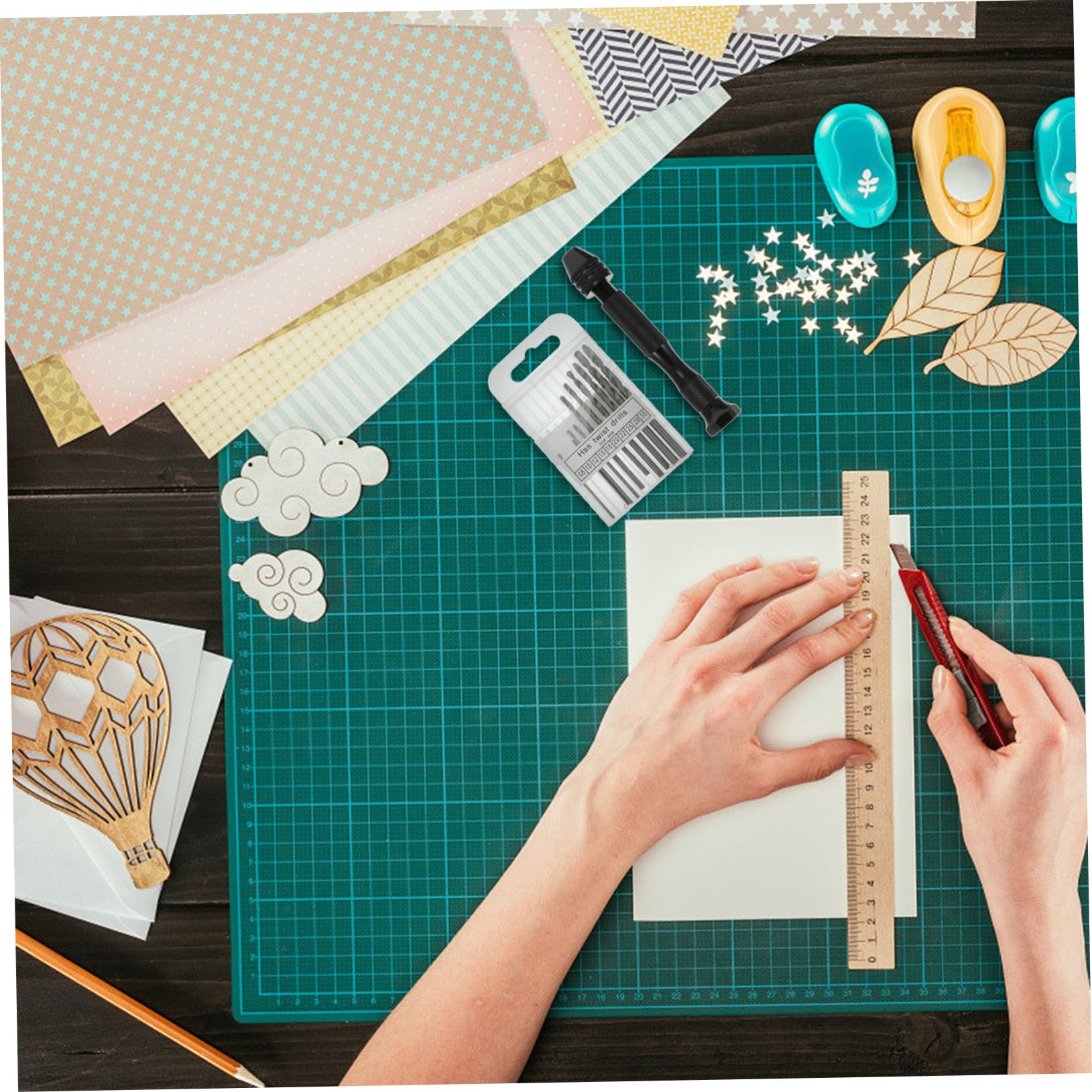 ARTIBETTER Twists Drill Bit Set for Hand Pin Vise 11pcs Precision Hand Drill for Jewelry Model Making Diy