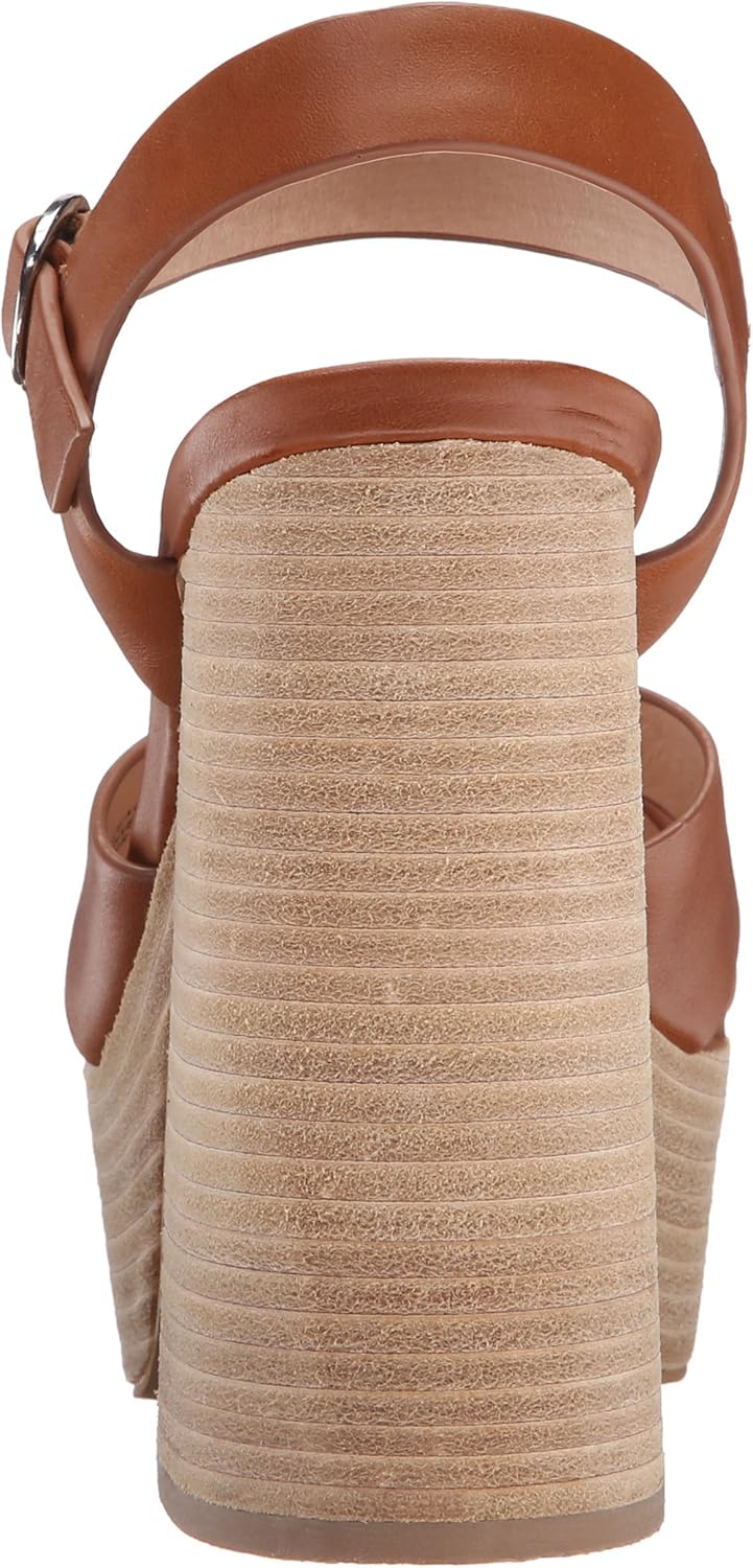 Shellys London Women's Lauren Platform Sandal 38 EU/7.5 M US Tan