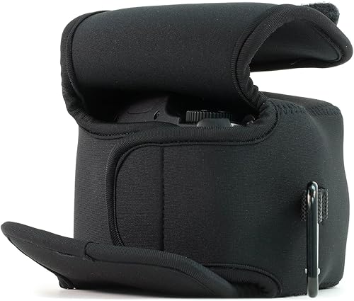Miniatura 8 de MegaGear Funda de neopreno ultra ligera para cámara con mosquetón para cámaras digitales Canon PowerShot SX540 HS, SX530 HS, Canon PowerShot SX420