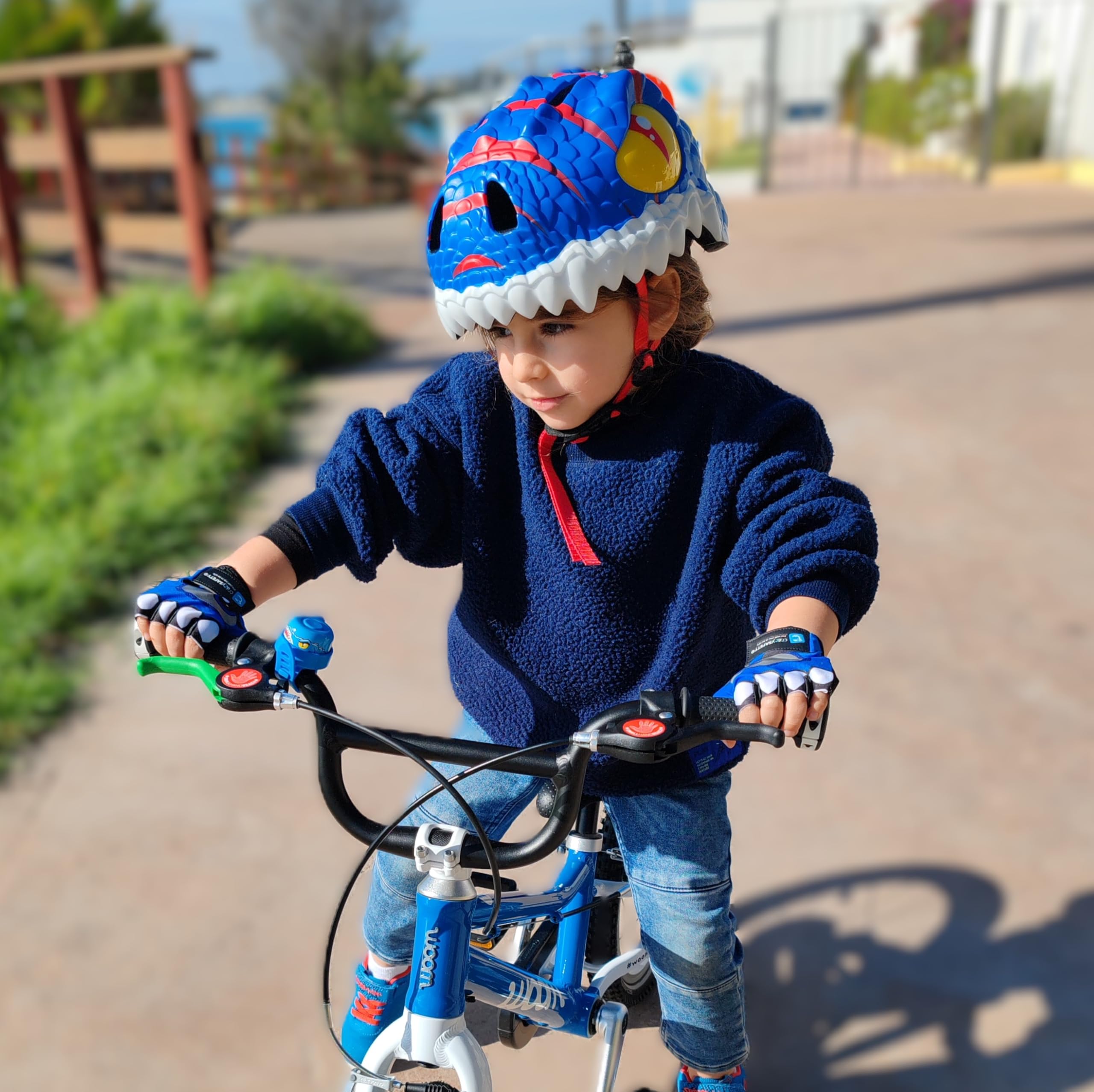 Crazy Safety Casco per Bici per Bambini | Casco per Bambini 2-7 Anni, Ideale per Bicicletta, Skateboard, Monopattino, Pattini a Rotelle | Caschetto da Bici 3D Regolabile 49-55 cm (Tigre Arancione)