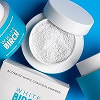 Vista 6 de White Birch Polvo de carbón blanco activado, carbón profesional para blanquear los dientes, cuidado bucal natural y sin flúor