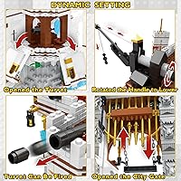 Vista 3 de JMBricklayer Conjuntos de Construcción de Castillo de Royal Bay, Kit de Construcción de Castillo Medieval Ideas 41109, Conjunto de Construcción MOC