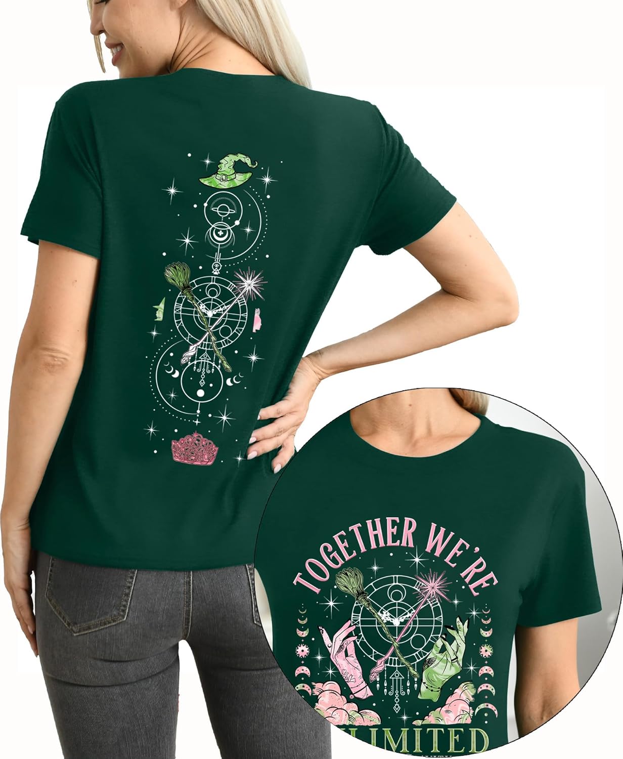 Wicked Musical Shirt Witch and Princess Shirts Change for Good T Shirt Movie Fan Gifts Tee Casual Short Sleeve Tops - Image 4