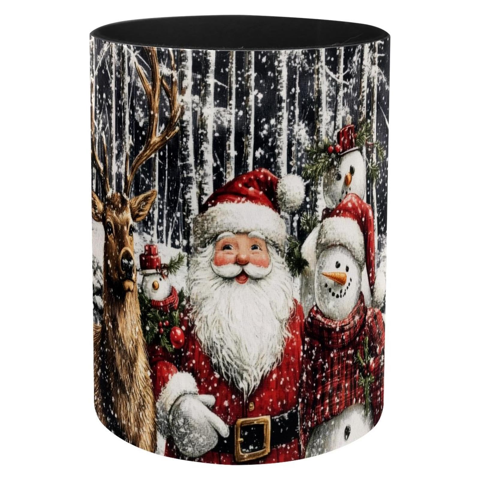 Pot à crayons pour l'école et bureau avec décors de Noël