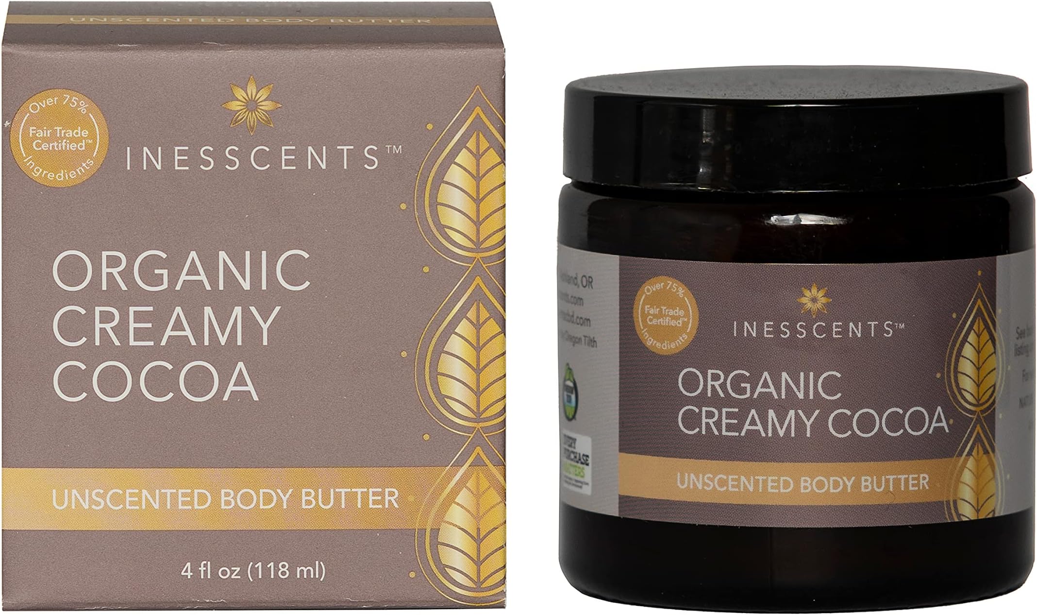 Organic Creamy Cocoa Butter Unscented 4 fl. oz.