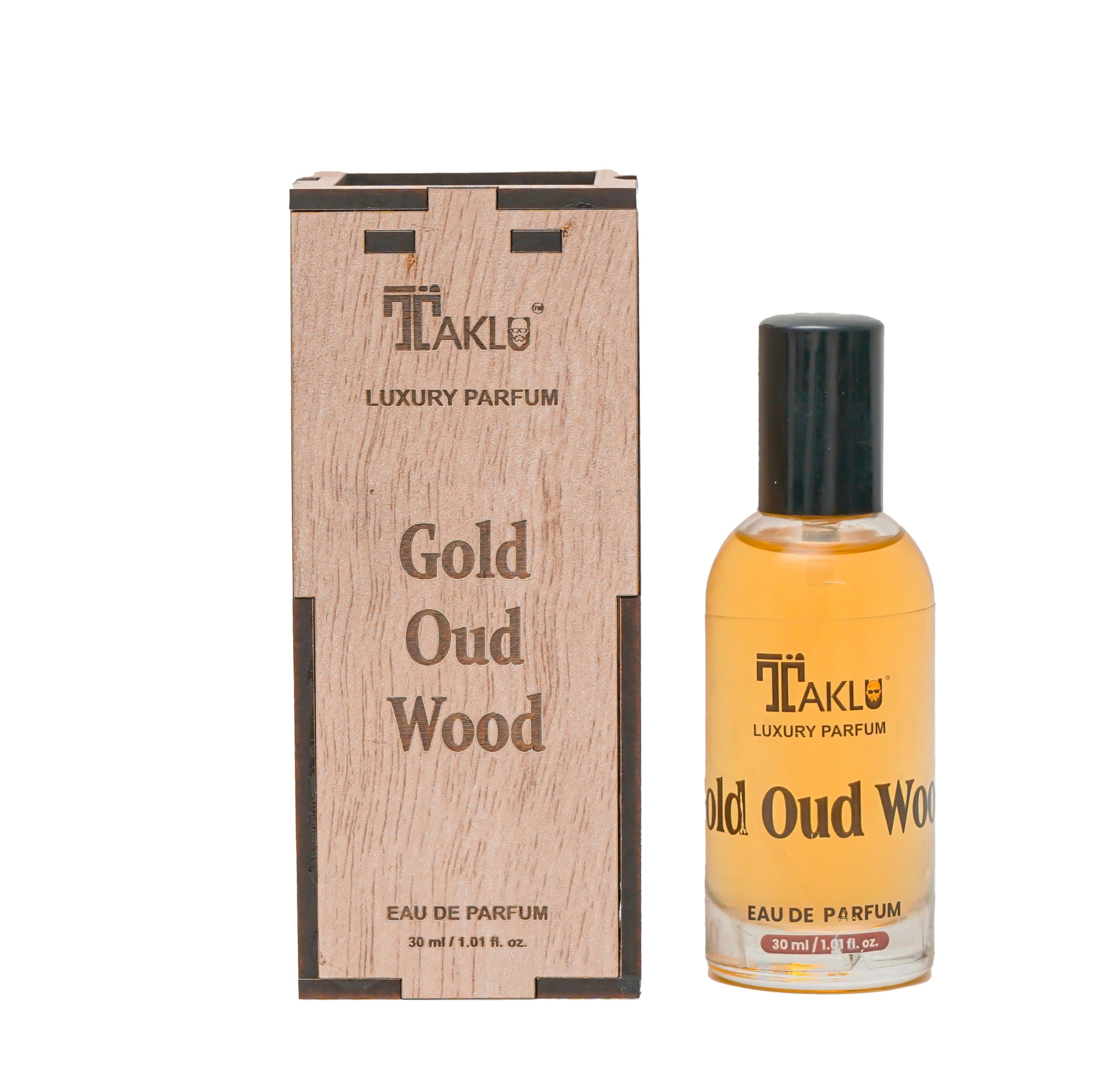 Taklu Luxury OUD GOLD Eau De Parfum Intense Perfume for Men with Caramel, Orris, Rose, Jasmine |Woody Long Lasting EDP Fragrance Scent 30 ml