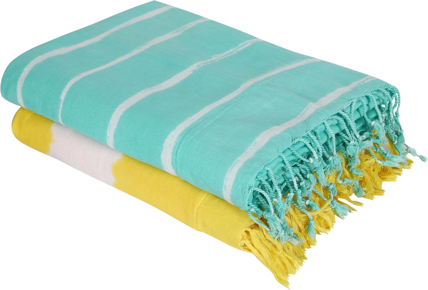 Organix 6 Pack Extra Large Pareo Beach Towel, 36"x72" 100% Cotton Pareo Print Swimsuit Wrap Skirt, Bikini Swimsuit Cover Up - Beach Dress, Lightweight, Sandfree, Quick Dry - Multicolor