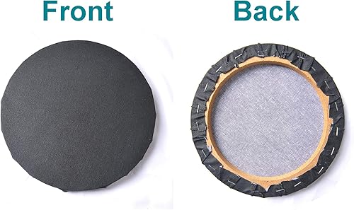 Miniatura 2 de IVON 2 lienzos circulares, 15 pulgadas, redondos, profesionales, para pintar, vertido de acrílico