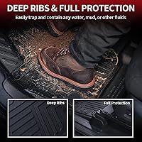 Vista 5 de LASFIT - Tapetes hechos a la medida para tu vehículo específico, de elastómero termoplástico, duraderos, revestimiento protector para todo clima