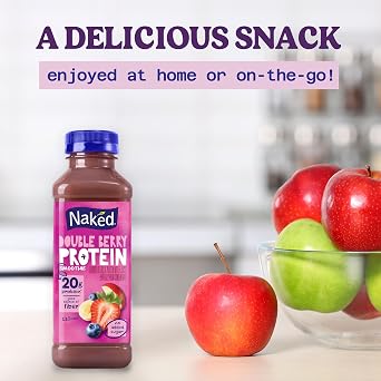Naked Juice Naked Juice, Double Berry Protein Juice Smoothie, 15.2oz,