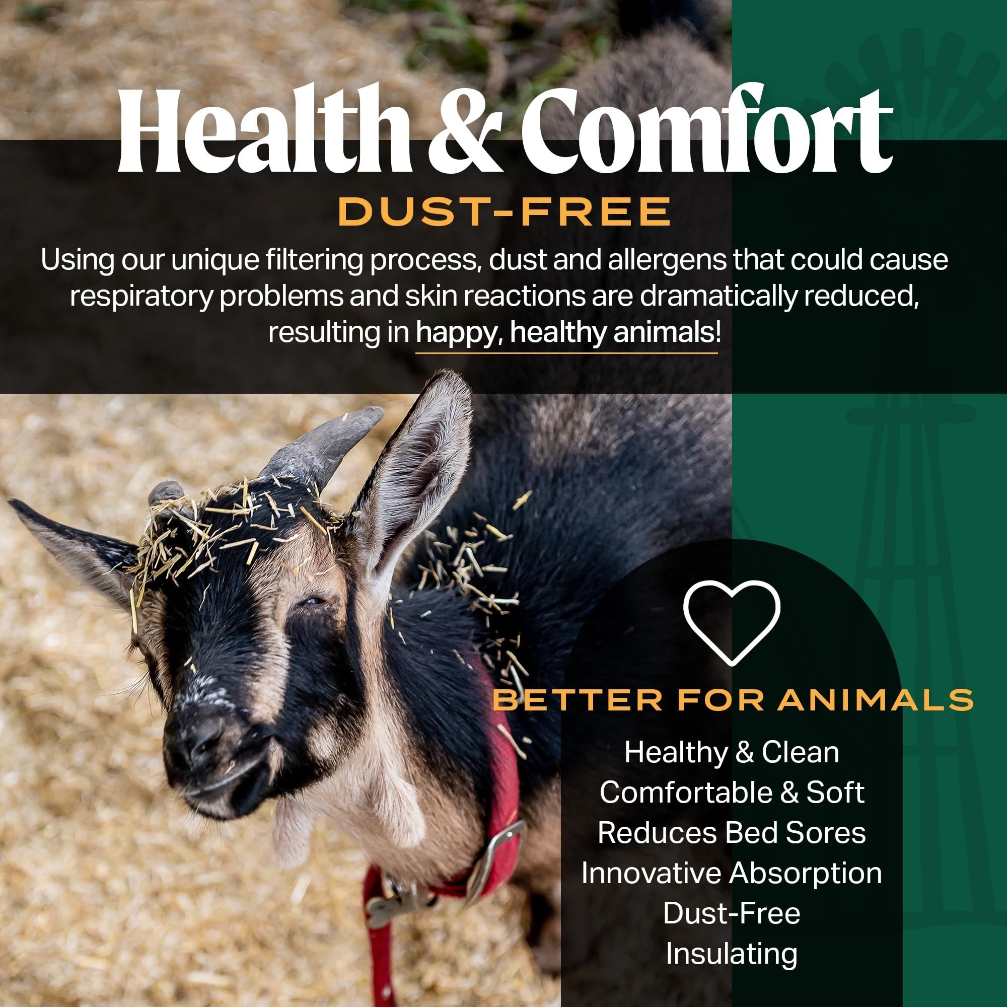 HealthiStraw FarmStraw Corte Grueso, 3 pies cúbicos, Ropa de Cama de Paja de Trigo Totalmente Natural para Granjas, Granjas de Pasatiempos y Mascotas pequeñas, Absorbente, esponjosa y Aislante, de