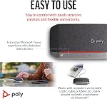 Poly Sync 20 USB-C Personal Portable Smart Speakerphone (Plantronics) – Long Battery Life – Noise/Echo Reduction -Works w/Teams (Certified), Zoom, PC, Mac, Mobile – Amazon Exclusive