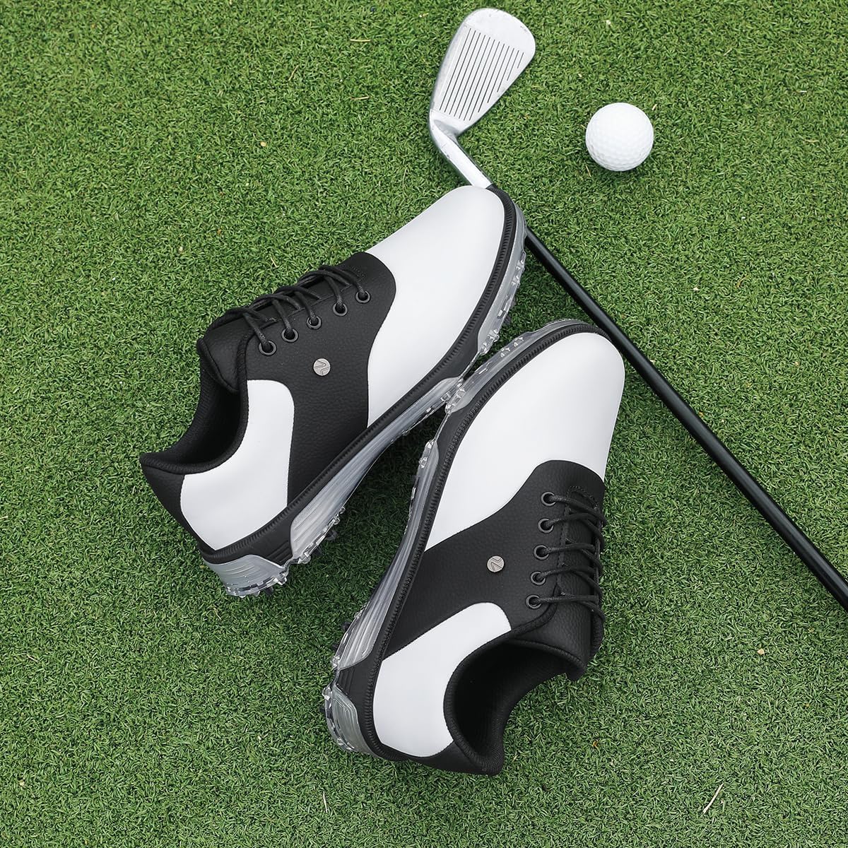 ULTIANT Golf Shoes Men Waterproof Lightweight Spikeless Anti-Slip Breathable Lace-Up Athletic Sneakers Size7.5-14