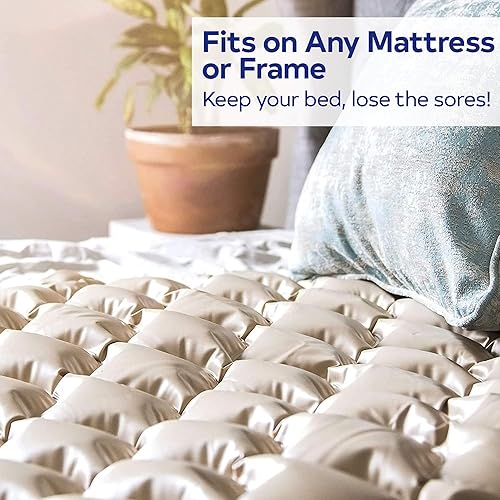 Miniatura 9 de Almohadilla de colchón de presión de aire alterna prémium para cama médica o estándar dolor de presión y alivio de úlceras por presión incluye bomba