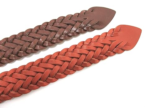 Amazon | fabric 栃木レザー 牛革 オイルレザー メッシュベルト