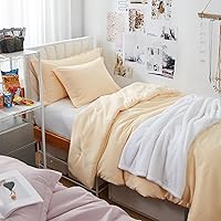 Vista 14 de Dorm Haul® Cozy College - Juego de edredón para cama individual XL - Leche de avena
