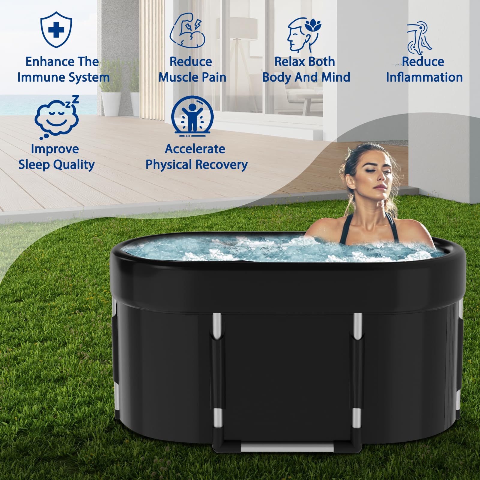 Bubplay Ice Bath Waqif Ice Bath Tub For Athletes Portable e With