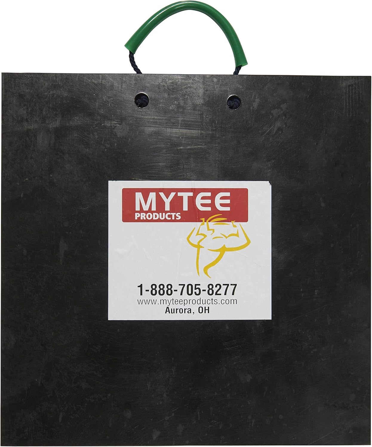Mytee Products Medium Outrigger Pad 18" x 18" x 1.5" Thick for Crane, Wrecker, Tow Truck, Service Truck - Black (2 Pack)