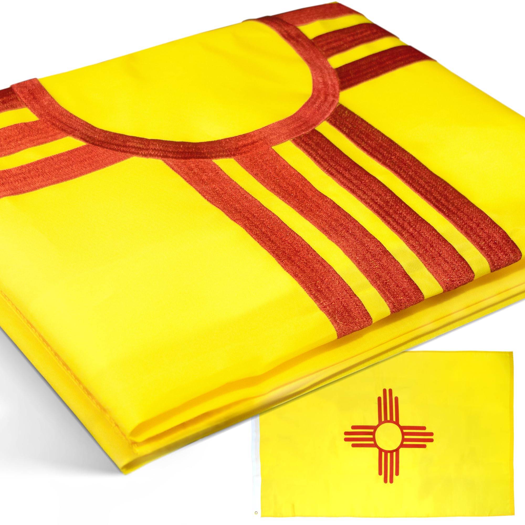 Drapeau Nouveau-Mexique Anley en nylon pour décoration de jardin et célébrations extérieures