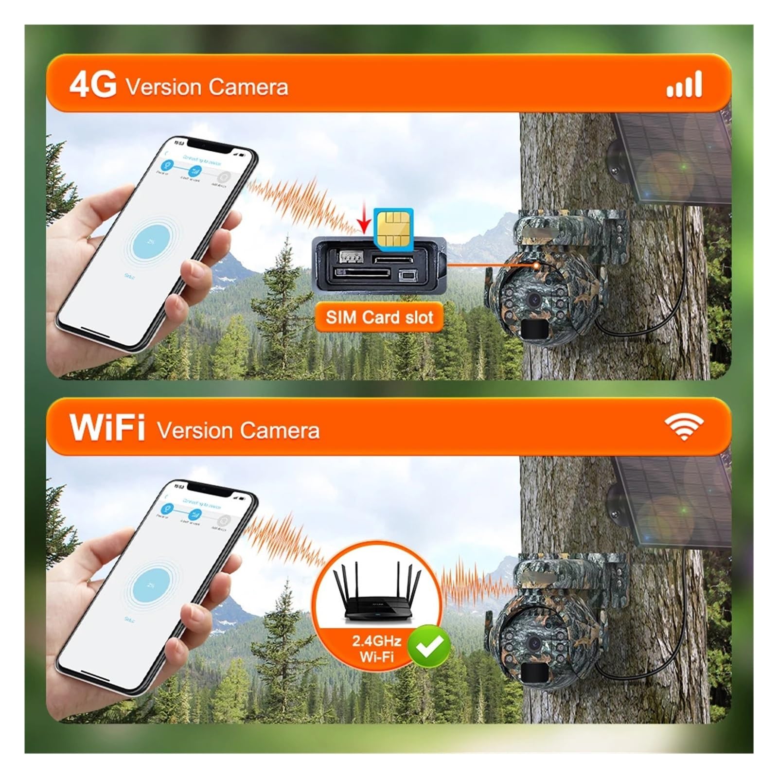 Telecamera esterna PTZ solare 4G da 5 MP