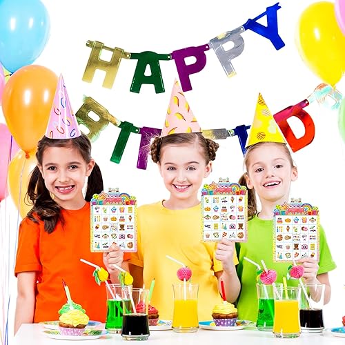 Miniatura 6 de Juego de bingo de cumpleaños para niñas y niños, juegos de fiesta de cumpleaños, juegos de cumpleaños para fiestas, actividades en el aula,