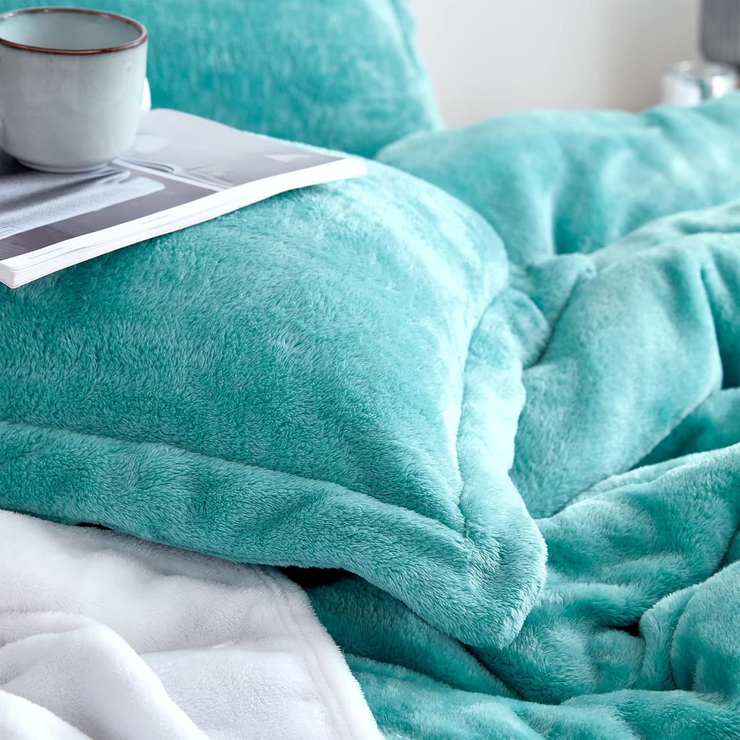 Byourbed Me Sooo Comfy - Coma Inducer® Oversized King Comforter - Dusty Turquoise