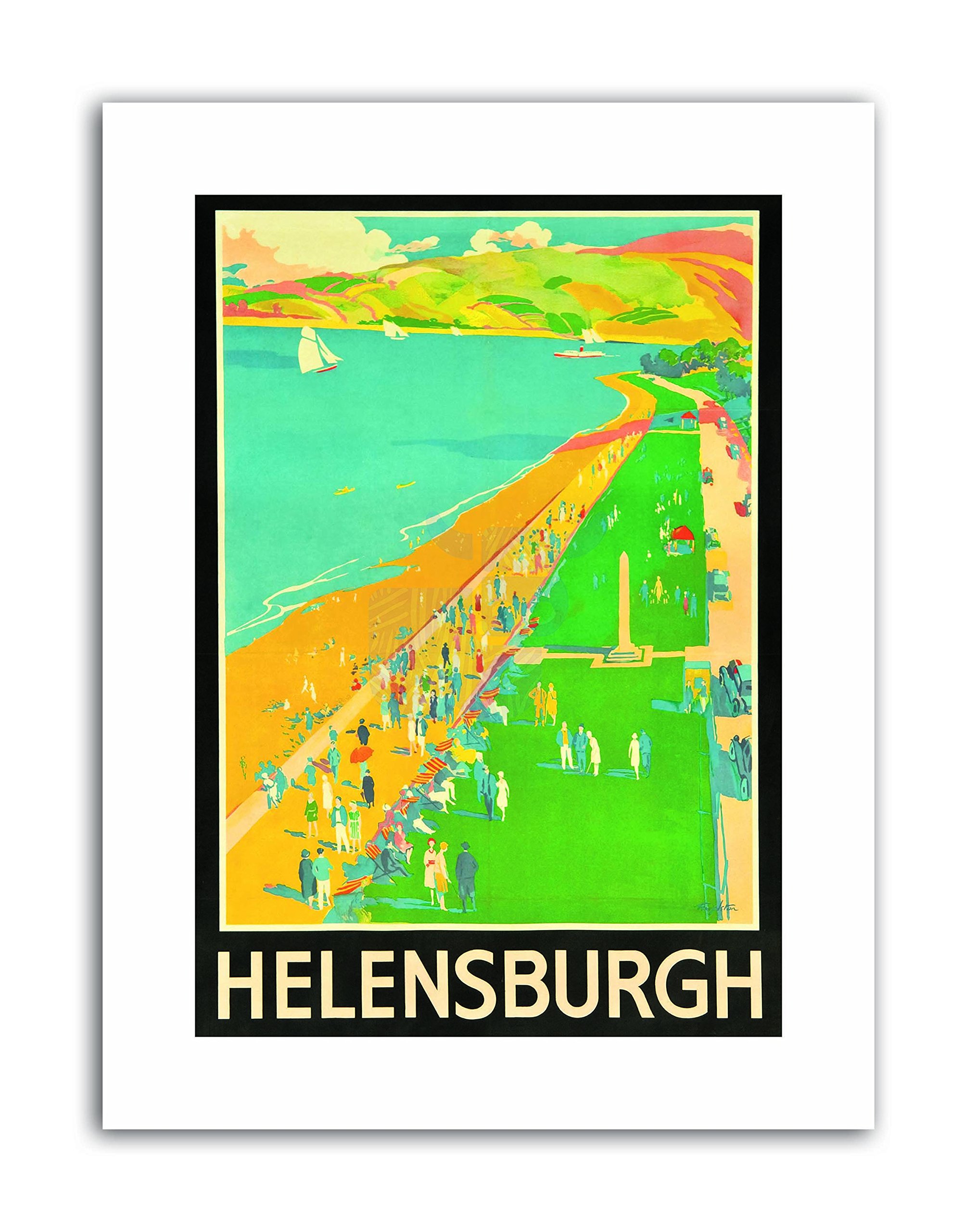 Wee Blue Coo Blue Wee Coo Lner Helensburgh Scotland Beach Coast Clyde Canvas Art Print