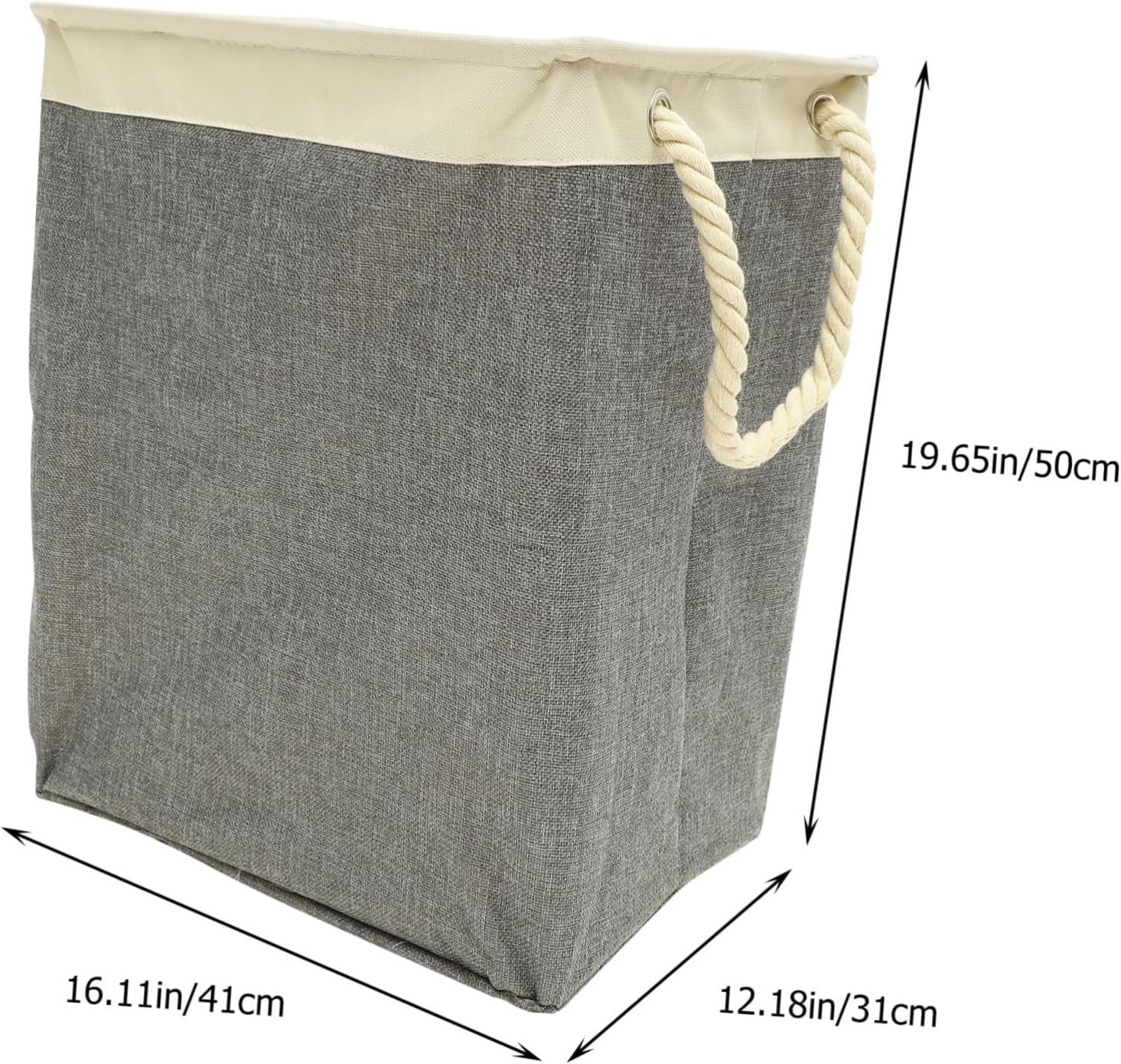 Foldable Laundry Hamper with Handles Space-saving Collapsible Clothes Basket for Dirty Laundry and Storage for Home Bedroom Bathroom and Travel Use