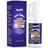 Hair Growth Serum for Men and Women: Rice Water & Biotin & Caffeine Hair Treatment Oil Enriched with Seven Herbal Extracts - Hair Care Spray for Thicker, Longer, Fuller Hair 60ML