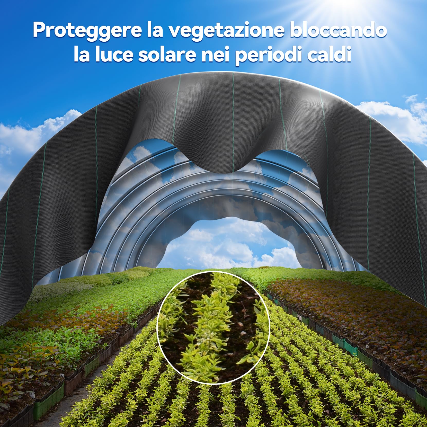 Telo Pacciamante In Polipropilene 210cm X 100m - Carrello