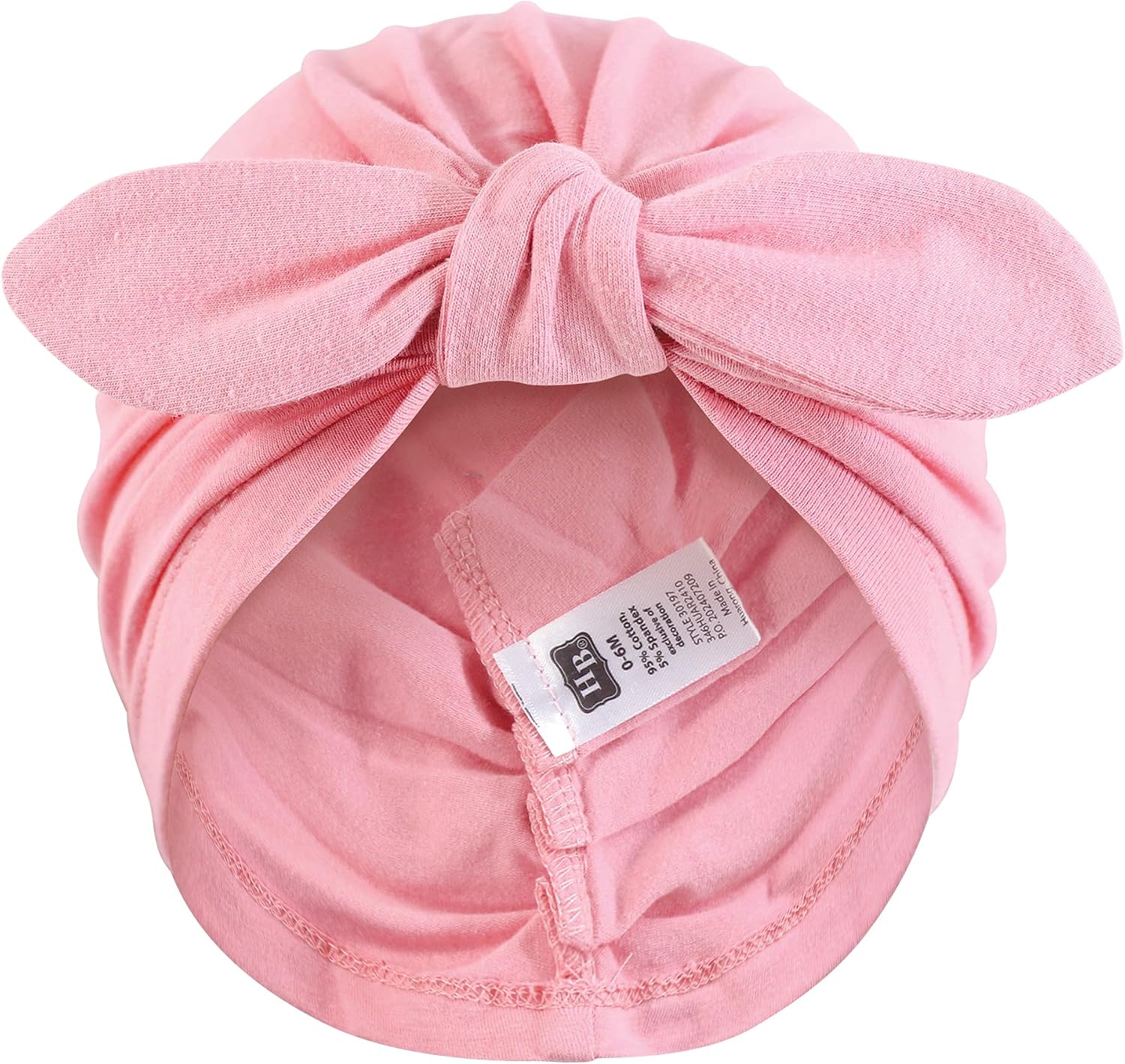 Hudson Baby Infant Girls Turban Cotton Headwraps