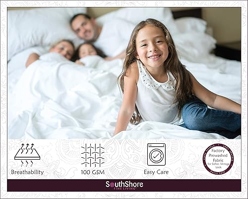 Miniatura 8 de Colección Pom Pom, calidad prémium, suave, resistente a las arrugas, la decoloración y las manchas, prelavado, juego de funda de edredón de aspecto