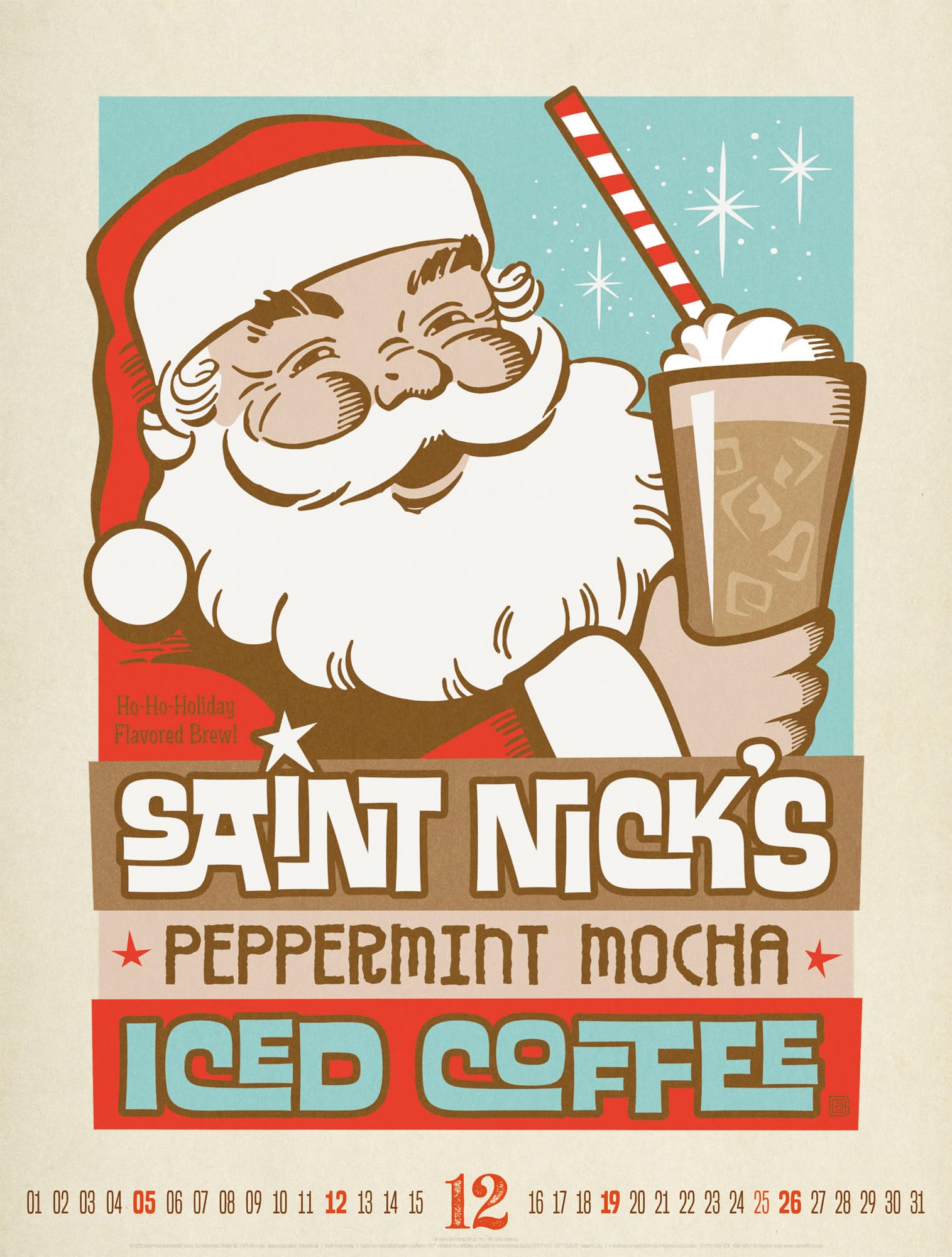 Coffee Time Kaffee-Plakate-Kalender 2027: Geschmackvoller Retro-Kalender im großen Hochformat (50x66 cm) | Illustrationen für Kaffee-Fans