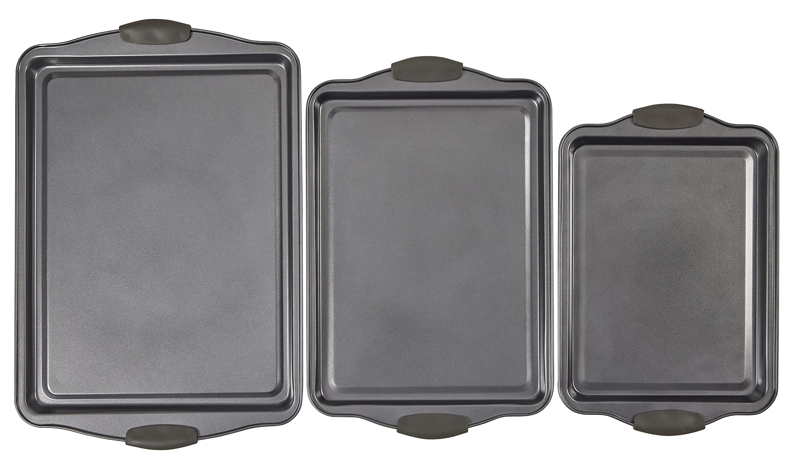 Set di teglie da forno, set di 2 fogli grandi per biscotti con