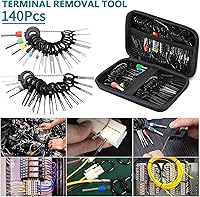 Vista 7 de Kit de herramientas de extracción de terminales, kit extractor de terminales de 140 piezas para automóvil, conector de cable, juego de herramientas