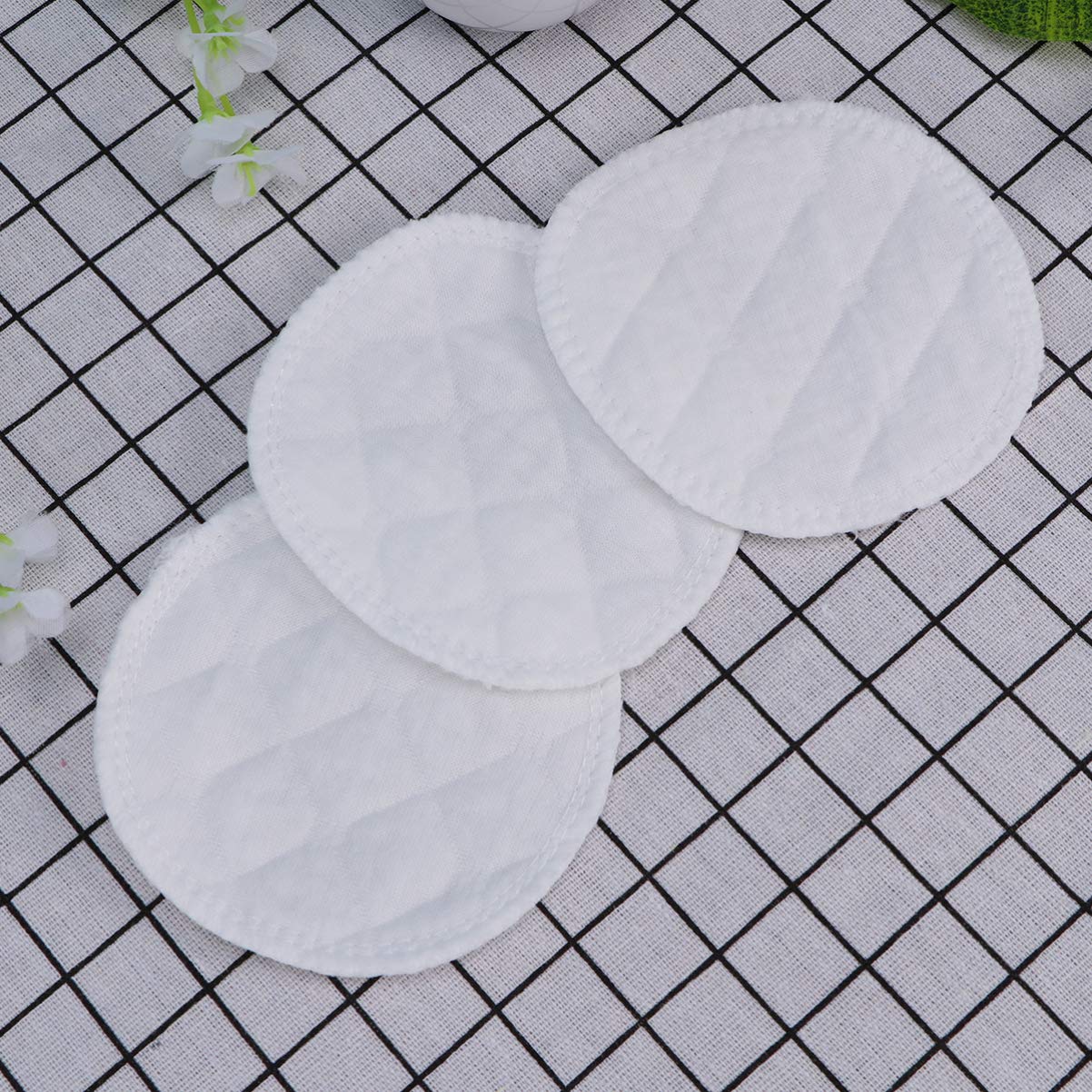 20pcs Leakproof Breastfeeding Pads Reusable Cotton Feeding Pads for Nursing Washable Absorbent Liner