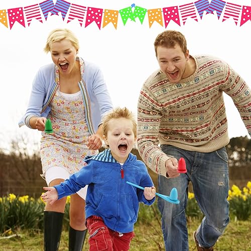 Miniatura 5 de Juego de 51 piezas de carnaval al aire libre, bolsas de carreras de sacos de patatas, 3 bandas de carreras de huevos y cucharas, juego de carreras