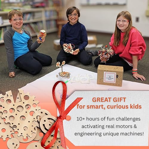 Miniatura 7 de Robotics Engineering Kit | Designed by Scientists | 50 Plus Parts | 10 Plus STEM Projects for Kids 8 to 12 | Learn Electronics, Science | Grow