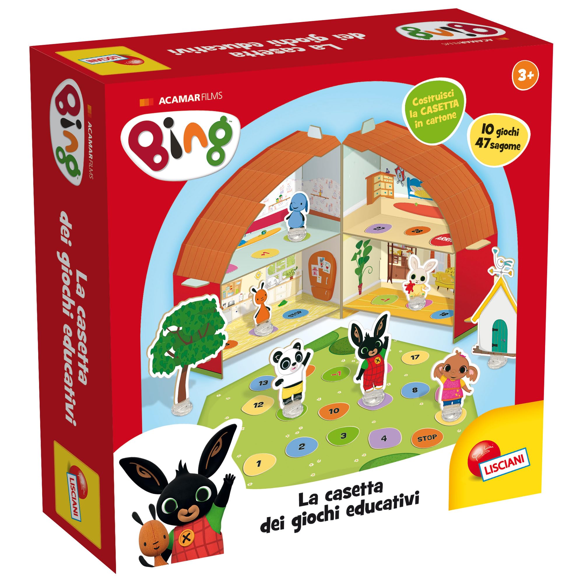 Liscianigiochi – Bing Mémo – Jeu De Cartes éducatif Dès 1 An – 32 Cartes, 16 Paires – Fabriqué En Italie