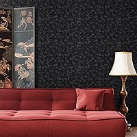 Vista 14 de CRE8TIVE Papel tapiz de seda texturizado para dormitorio de niñas, 12 x 354 pulgadas, papel adhesivo rosa sólido, impermeable, extraíble, hojas