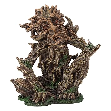 Balacoo Aquarium D?cor Ornaments Tree Face Decoration for Fish Tank Resin Old Man Figurine for Freshwater Saltwater Aquarium Betta Fish Decorations