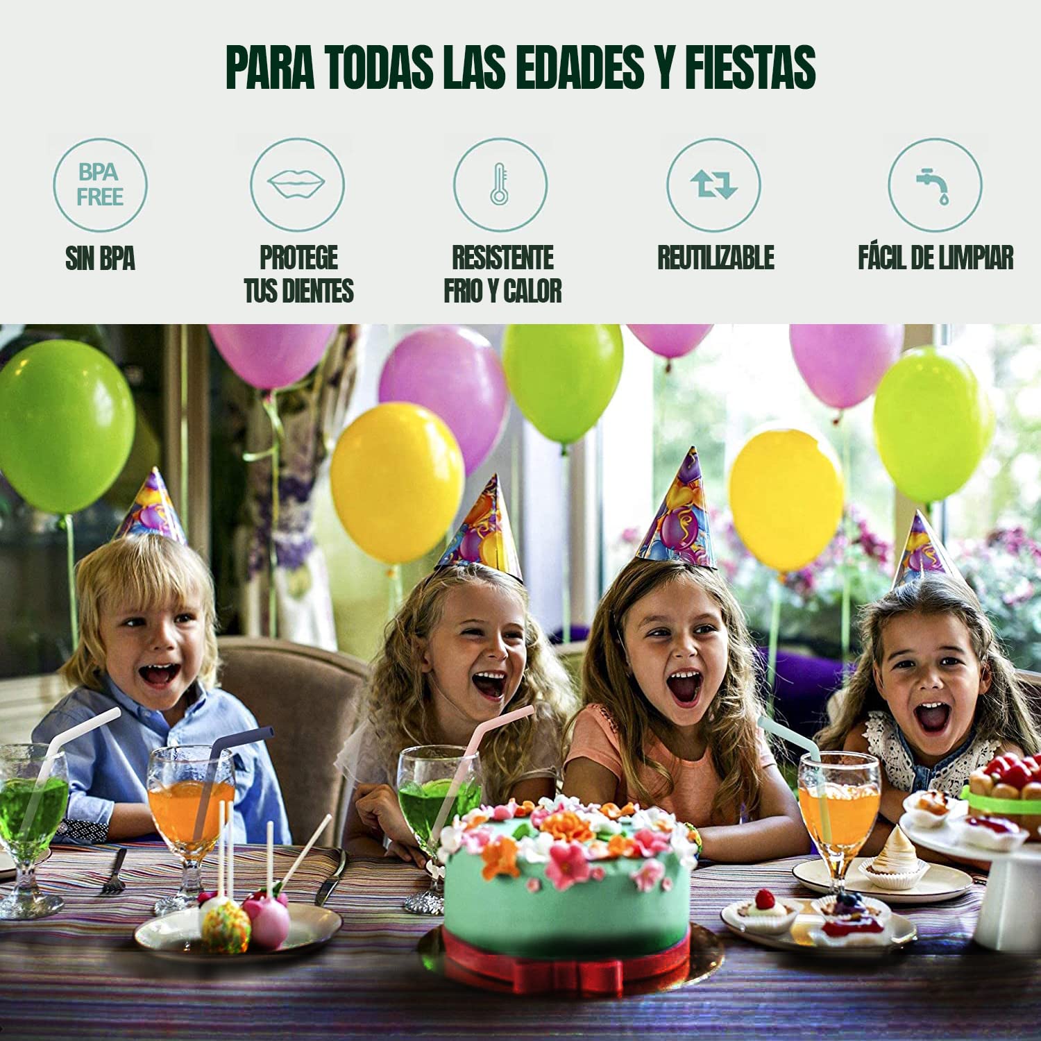 Maddity Pailles Réutilisables Sans Goût – Pailles Faciles à