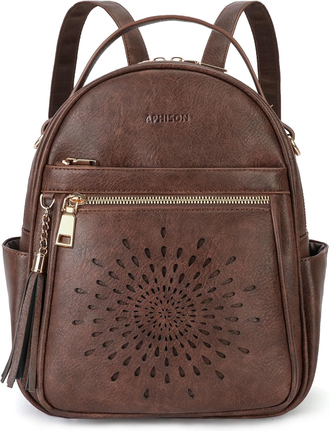 APHISON Backpack Purse for Women Cute PU Leather Backpacks Ladies Casual Lightweight Travel Daypack Waterproof