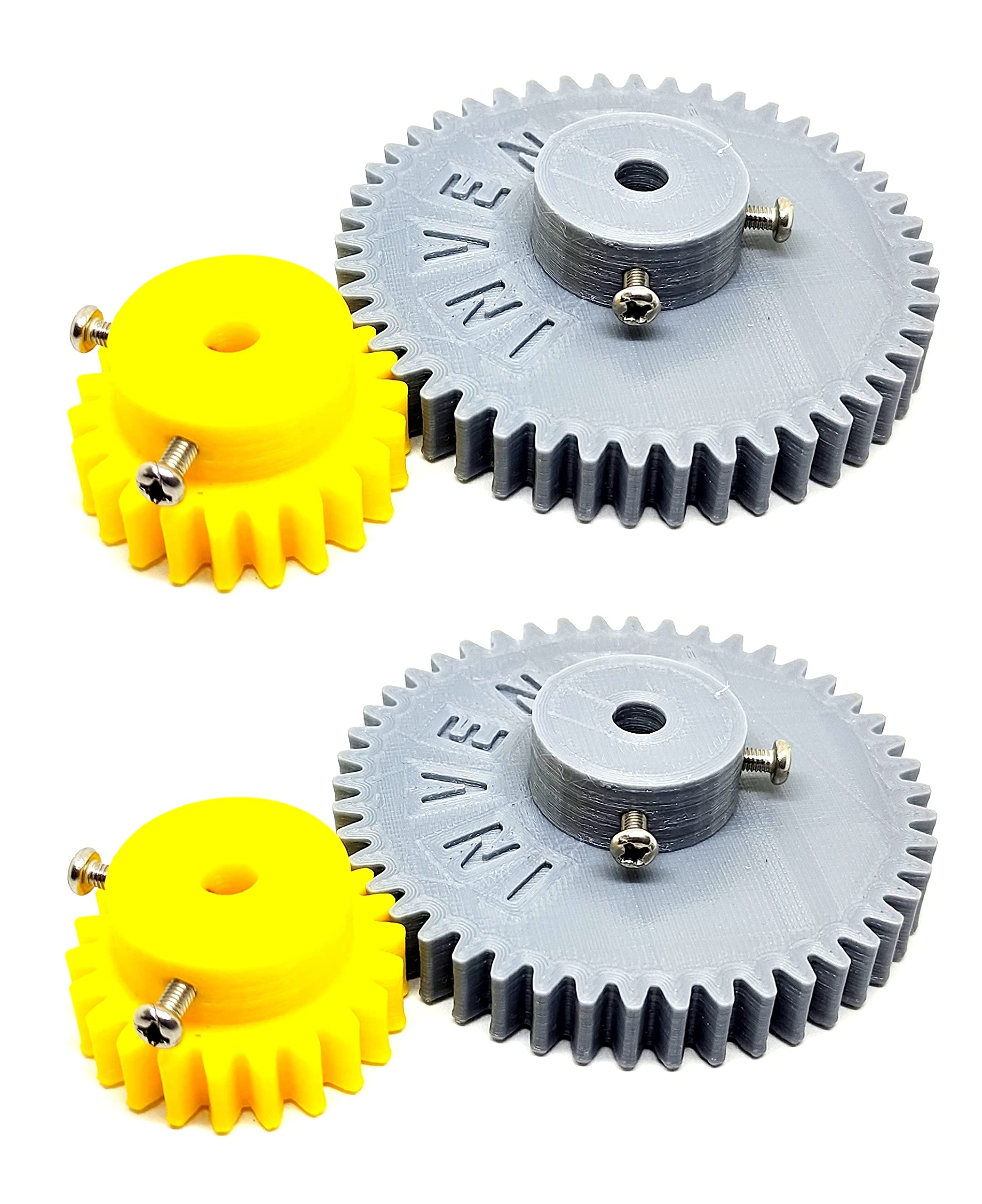 INVENTO 2pcs 3D Printed Plastic Spur Gear 22 Teeth + 46 Teeth, 1.5 Module, 10mm Width, 6mm hole for DIY Projects (B097KSTRV3) Amazon Price History, Amazon Price Tracker