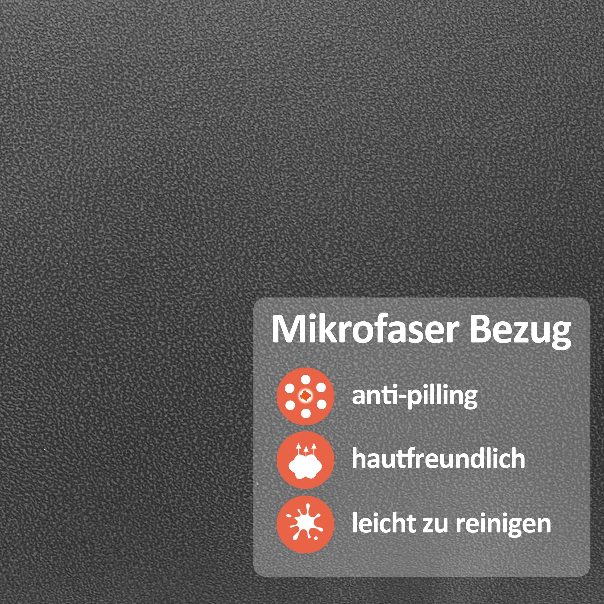 M MCombo Fernsehsessel mit Aufstehhilfe Elektrisch 2 Motoren, mit Massage & Heizung, Relaxsessel mit Liegefunktion bis 160° 35D Vollschaum-Sitzkissen 7584 (Mikrofaser, Grau)