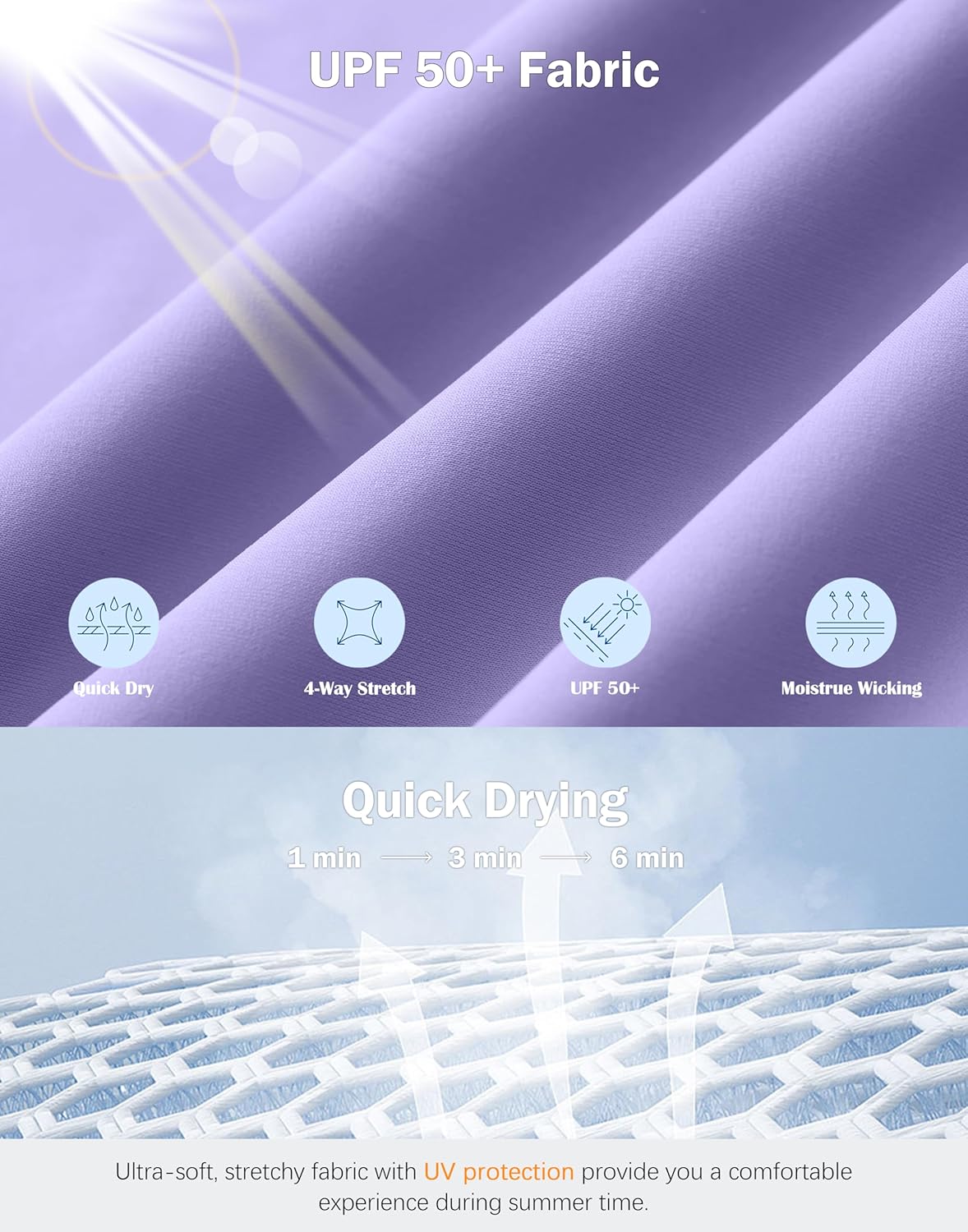 Viodia Women's 20" Long Swim Skirt Skort High Waisted Modest Bathing Suit Swimsuit Bottoms Beach Tankini Bikini with Skirt - Image 4